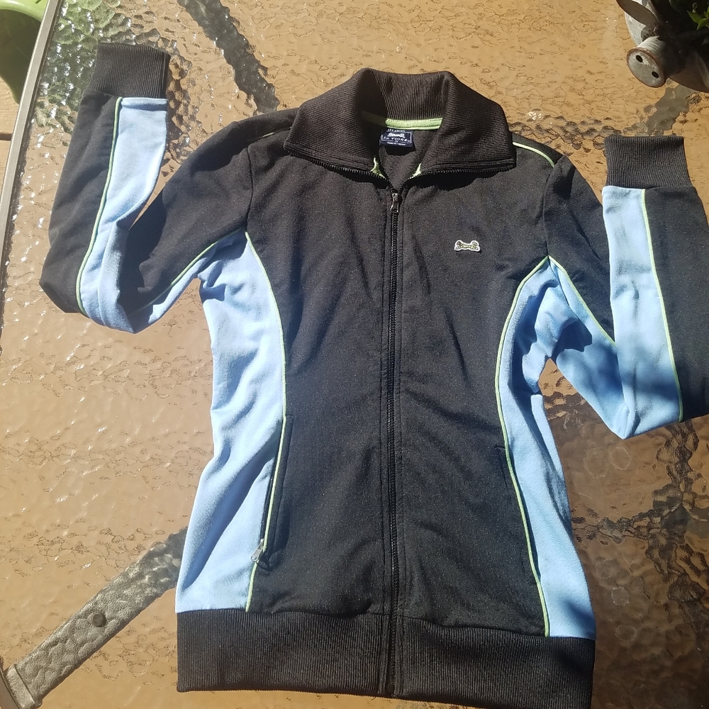 Black Le tigre zip up sweatshirt jacket